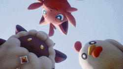 Palworld Characters Lamball Looking Down GIF