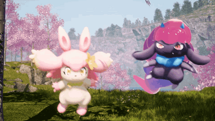 Palworld Flopie Floating Mid Air GIF