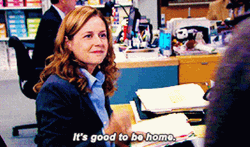 Pam Beesly Theres No Place Like Home GIF