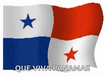 Panama Flag Waving Que Viva Panama GIF