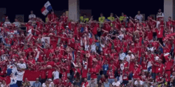 Panama Soccer Fans Cheering