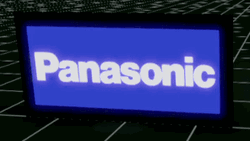 Panasonic Expanding Blue Background GIF