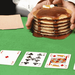 Pancake Bet Poker Game Meme GIF