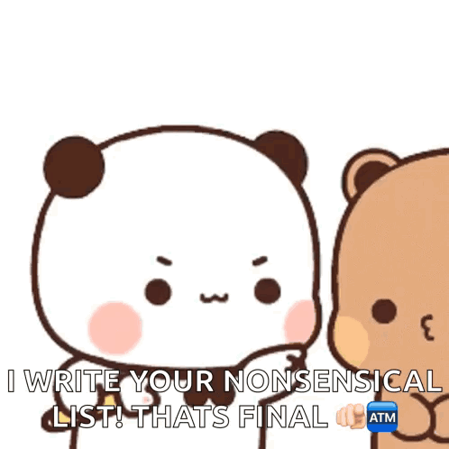 Panda And Brown Bear Chatting GIF
