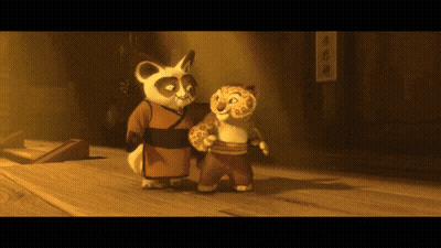 Panda And Tiger Standing Together GIF