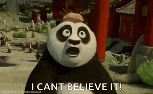 Panda Bear From Kung Fu Panda Saying I Can T Believe It GIF