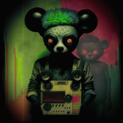 Panda Bear Holding Device Saying I'm A Panda GIF