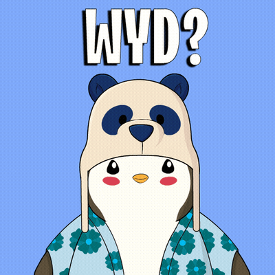 Panda Bear In Floral Shirt And WYD Hat GIF