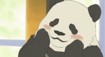 Panda Bear Making Funny Face With Hands