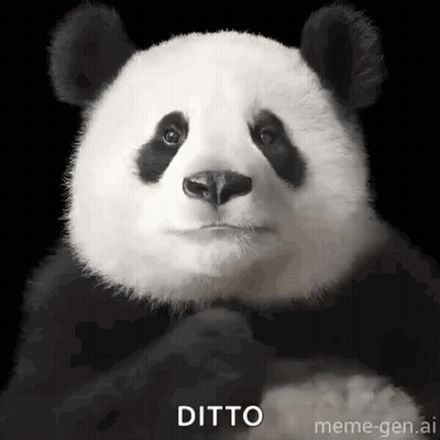 Panda Bear Making Funny Face With Hands Folded GIF