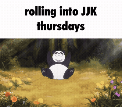 Panda Bear Rolling Into JJK Thursdays GIF