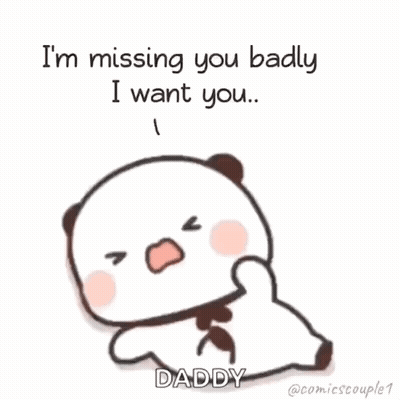 Panda Bear Saying Missing You GIF