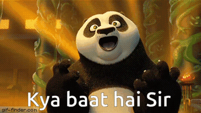 Panda Bear Says Kya Baat Hai Sir