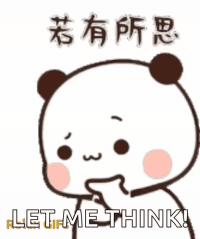 Panda Bear Thinking GIF