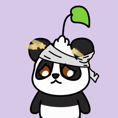 Panda Bear With Bandage On Head GIF