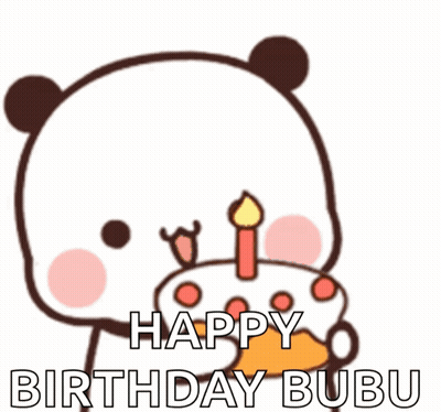 Panda Blowing Out Birthday Candle GIF