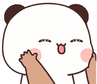 Panda Covering Face Sticker