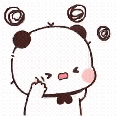 Panda Covering Face With Bubbles GIF