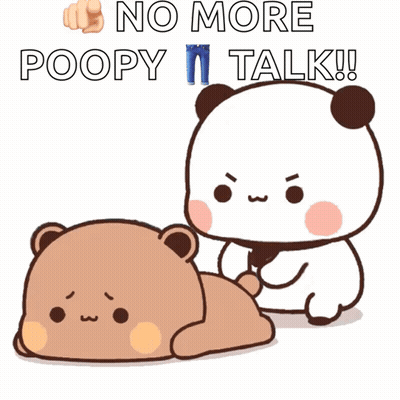 Panda Giving Massage To Panda No More Poopy I Talk GIF