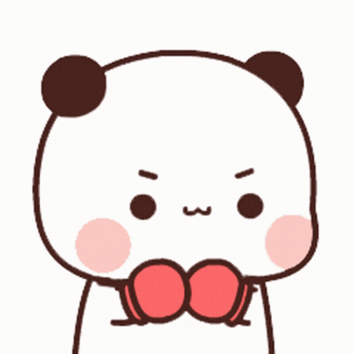 Panda Holding Boxing Glove Next To Sad Bear GIF