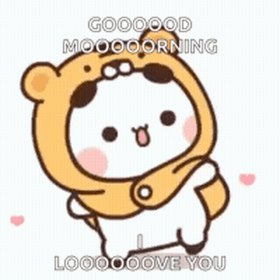 Panda In Bear Costume With Scarf GIF
