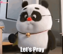 Panda Lets Pray GIF