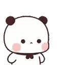 Panda Making Funny Face With Bow Tie Sticker