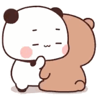 Panda Next To Brown Bear Sticker