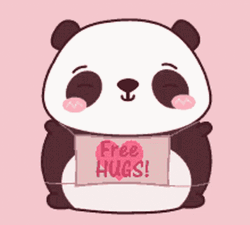Panda Sending Free Hugs GIF