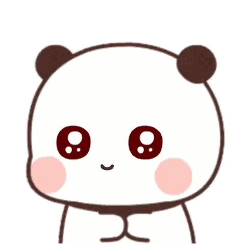 Panda With Big Eyes Sticker