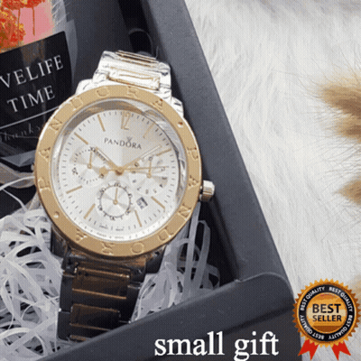 Pandora Watch In Black Box GIF