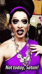 Pangina Heals Not Today Satan GIF