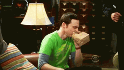 Panic Attack Breathing Sheldon Big Bang Theory GIF