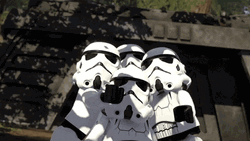 Panic Hug Lego Storm Troopers Star Wars GIF
