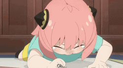 Panicking Anya Forger Tearing Up GIF