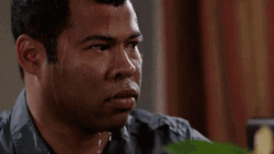 Panicking Jordan Peele Sweating Over  GIF