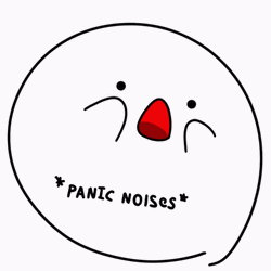 Panicking Kirby Kirbo Panic Noises GIF