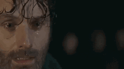 Panicking Rick Grimes Catching His Breath  GIF