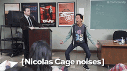 Panicking Teacher Watching A Funny Student GIF