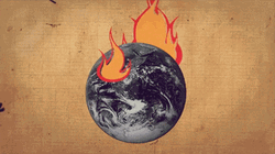 Panicking With Burning Earth Global Warming GIF
