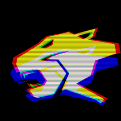 Panther Retro Logo GIF