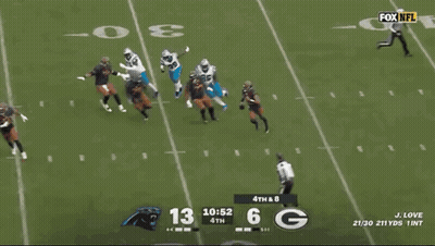 Panthers Vs Packers On Fox NFL GIF