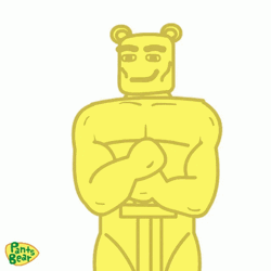 Pants Bear Animated Trophy Award   GIF