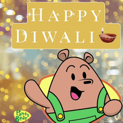 Pants Bear Happy Diwali GIF
