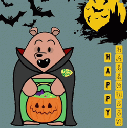 Pants Bear Happy Halloween GIF