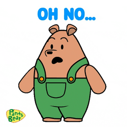 Pants Bear Stomach Growling GIF