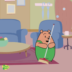 Pants Bear Sweeping GIF