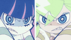 Panty And Stocking Angry Face GIF