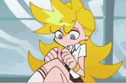 Panty And Stocking Blowing Gum GIF