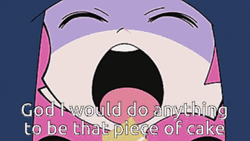 Panty And Stocking Eating Cake GIF